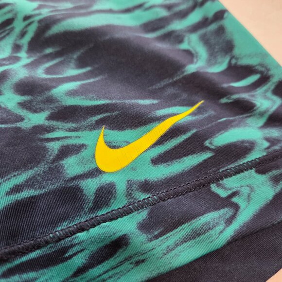 Nike Pro Turquoise Wave Bike Shorts - Picture 3 of 8